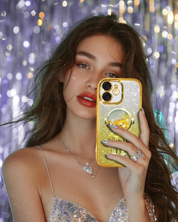 Loheckle for iPhone 11 Pro Max Cases - Women Girls Cute Glitter with Camera Lens Protector Cover Astronaut Liquid Sparkle Girly Aesthetic Bling Shiny Design Case for iPhone 11 Pro Max 6.5'', Black - Image 57