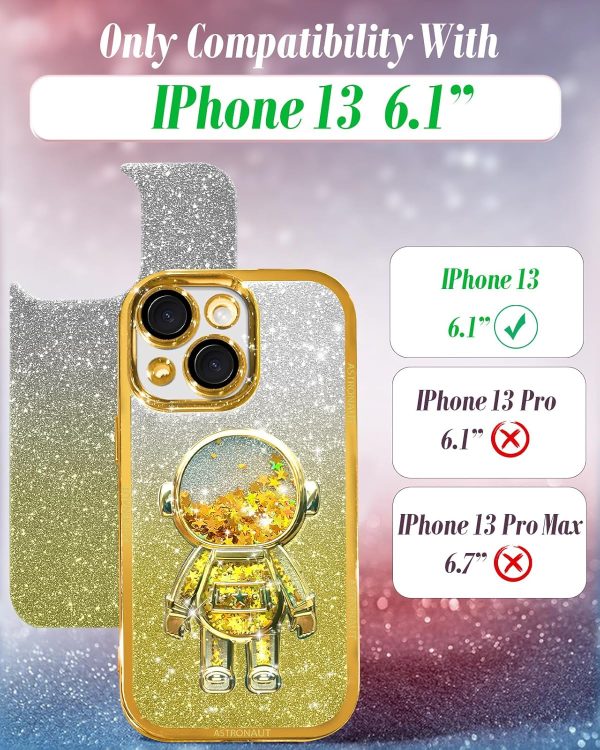Loheckle for iPhone 11 Pro Max Cases - Women Girls Cute Glitter with Camera Lens Protector Cover Astronaut Liquid Sparkle Girly Aesthetic Bling Shiny Design Case for iPhone 11 Pro Max 6.5'', Black - Image 68