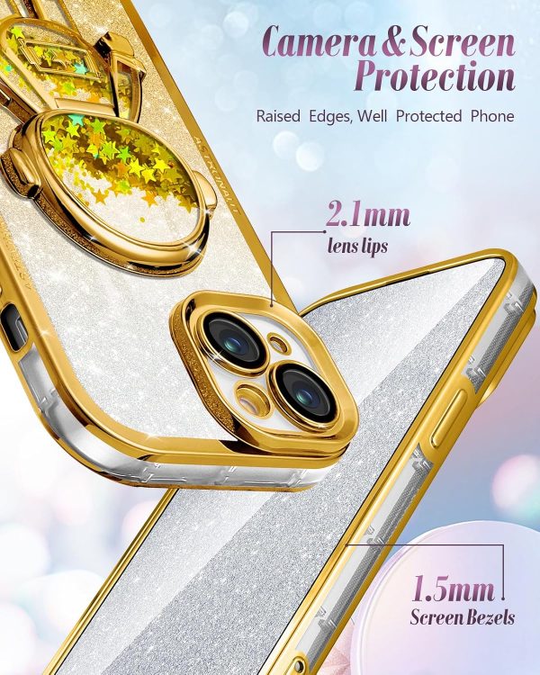 Loheckle for iPhone 11 Pro Max Cases - Women Girls Cute Glitter with Camera Lens Protector Cover Astronaut Liquid Sparkle Girly Aesthetic Bling Shiny Design Case for iPhone 11 Pro Max 6.5'', Black - Image 69