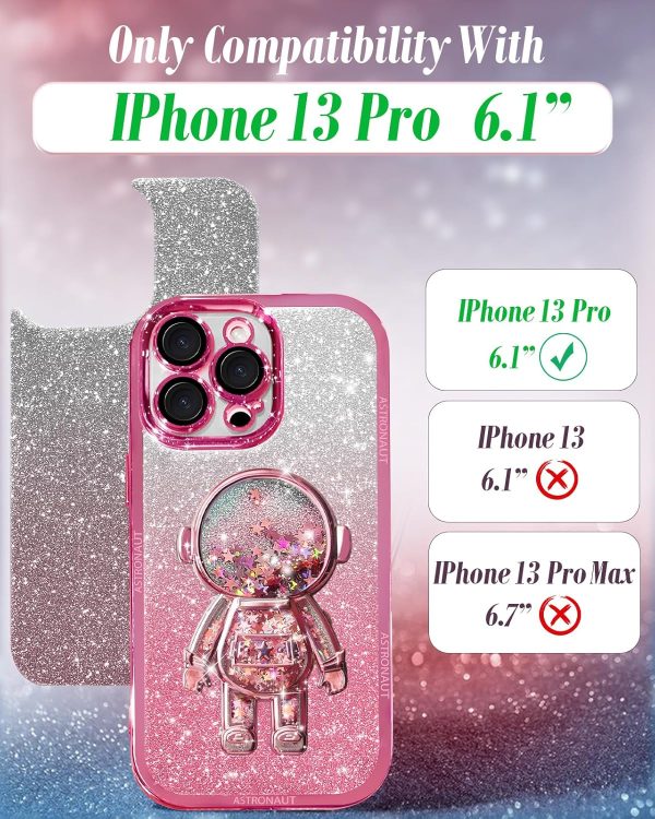 Loheckle for iPhone 11 Pro Max Cases - Women Girls Cute Glitter with Camera Lens Protector Cover Astronaut Liquid Sparkle Girly Aesthetic Bling Shiny Design Case for iPhone 11 Pro Max 6.5'', Black - Image 90