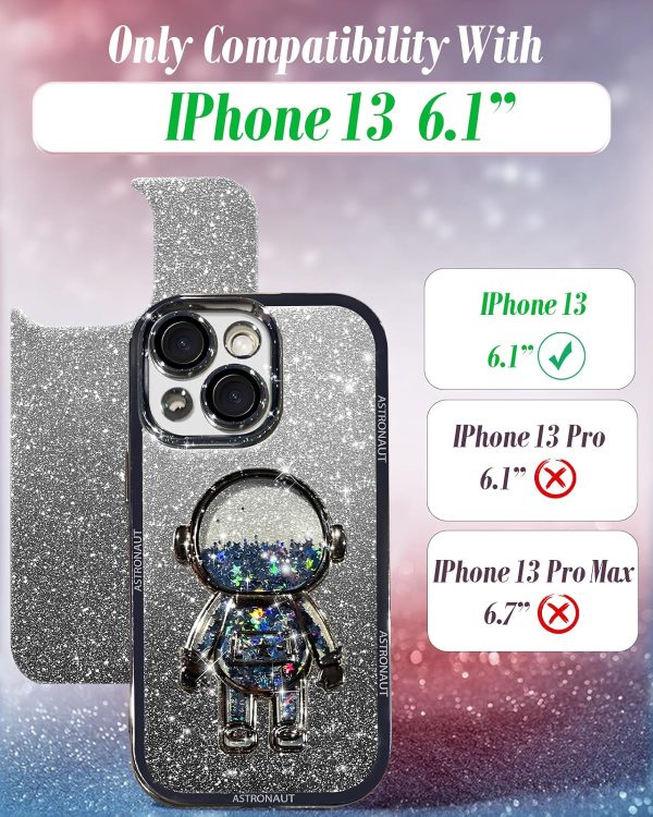Loheckle for iPhone 11 Pro Max Cases - Women Girls Cute Glitter with Camera Lens Protector Cover Astronaut Liquid Sparkle Girly Aesthetic Bling Shiny Design Case for iPhone 11 Pro Max 6.5'', Black - Image 104