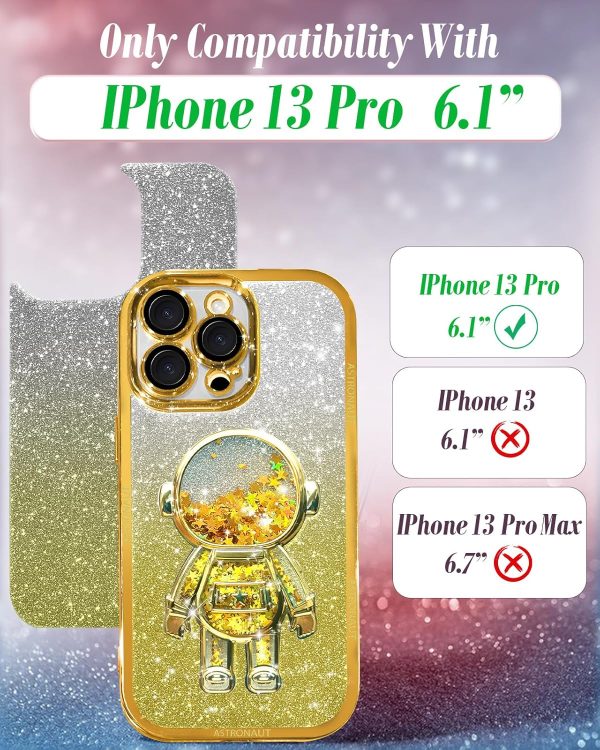 Loheckle for iPhone 11 Pro Max Cases - Women Girls Cute Glitter with Camera Lens Protector Cover Astronaut Liquid Sparkle Girly Aesthetic Bling Shiny Design Case for iPhone 11 Pro Max 6.5'', Black - Image 109