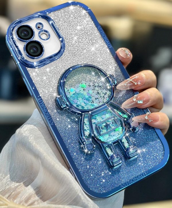 Loheckle for iPhone 11 Pro Max Cases - Women Girls Cute Glitter with Camera Lens Protector Cover Astronaut Liquid Sparkle Girly Aesthetic Bling Shiny Design Case for iPhone 11 Pro Max 6.5'', Black - Image 113