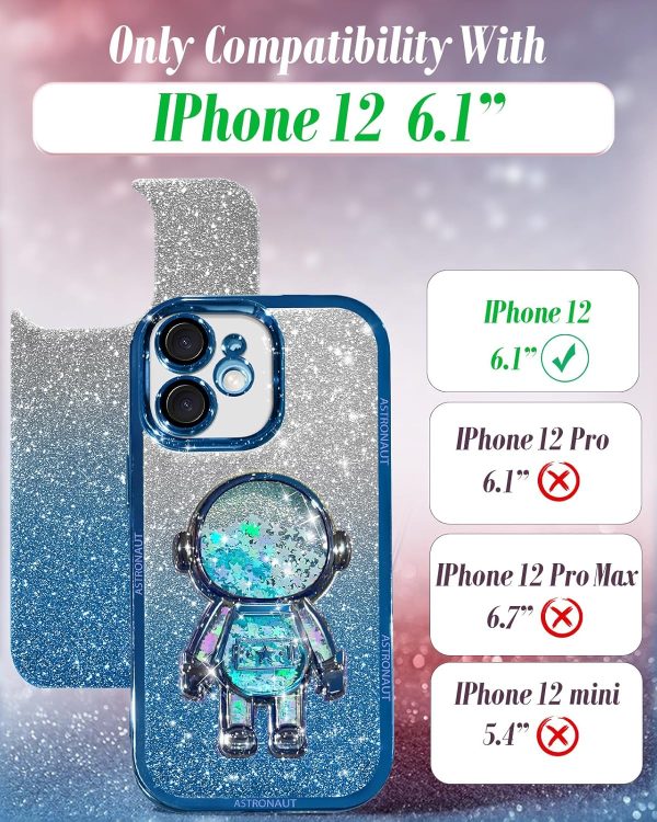 Loheckle for iPhone 11 Pro Max Cases - Women Girls Cute Glitter with Camera Lens Protector Cover Astronaut Liquid Sparkle Girly Aesthetic Bling Shiny Design Case for iPhone 11 Pro Max 6.5'', Black - Image 114