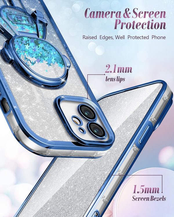 Loheckle for iPhone 11 Pro Max Cases - Women Girls Cute Glitter with Camera Lens Protector Cover Astronaut Liquid Sparkle Girly Aesthetic Bling Shiny Design Case for iPhone 11 Pro Max 6.5'', Black - Image 115