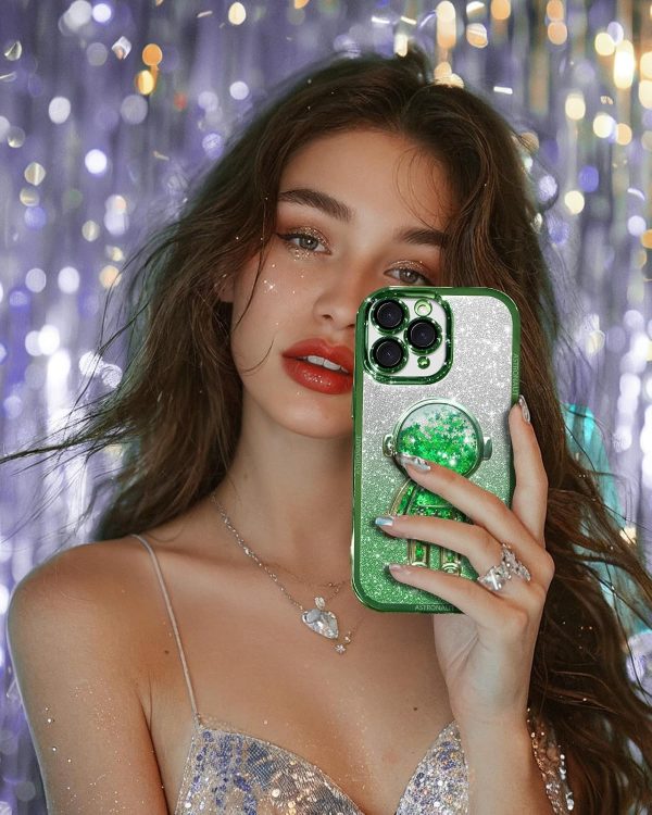 Loheckle for iPhone 11 Pro Max Cases - Women Girls Cute Glitter with Camera Lens Protector Cover Astronaut Liquid Sparkle Girly Aesthetic Bling Shiny Design Case for iPhone 11 Pro Max 6.5'', Black - Image 124