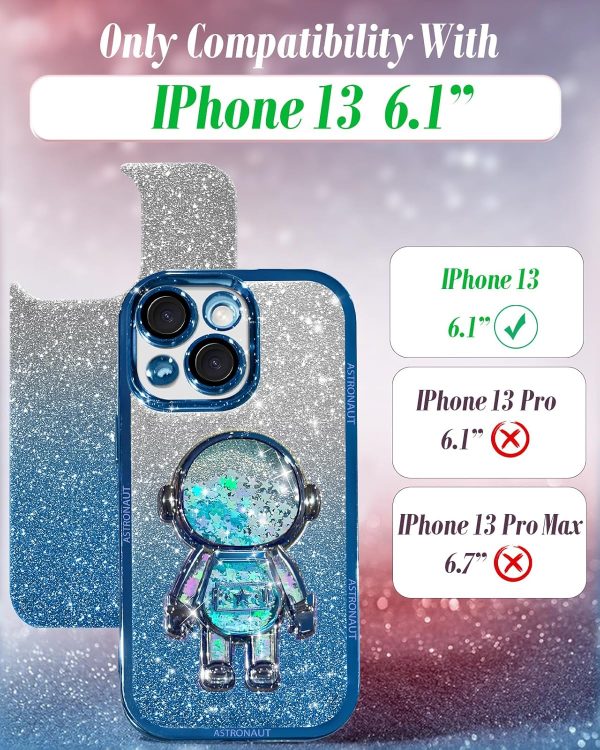 Loheckle for iPhone 11 Pro Max Cases - Women Girls Cute Glitter with Camera Lens Protector Cover Astronaut Liquid Sparkle Girly Aesthetic Bling Shiny Design Case for iPhone 11 Pro Max 6.5'', Black - Image 127