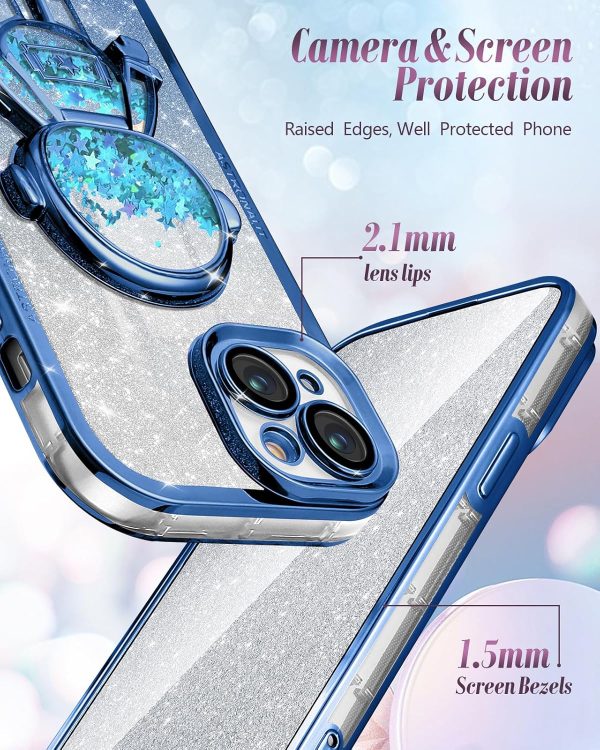 Loheckle for iPhone 11 Pro Max Cases - Women Girls Cute Glitter with Camera Lens Protector Cover Astronaut Liquid Sparkle Girly Aesthetic Bling Shiny Design Case for iPhone 11 Pro Max 6.5'', Black - Image 128