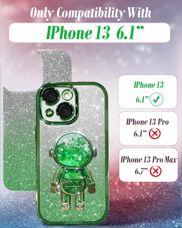 Loheckle for iPhone 11 Pro Max Cases - Women Girls Cute Glitter with Camera Lens Protector Cover Astronaut Liquid Sparkle Girly Aesthetic Bling Shiny Design Case for iPhone 11 Pro Max 6.5'', Black - Image 134