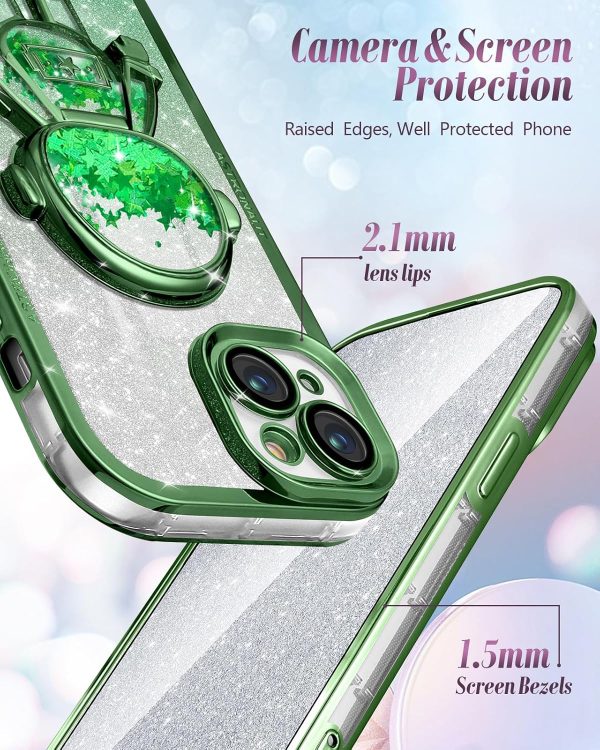 Loheckle for iPhone 11 Pro Max Cases - Women Girls Cute Glitter with Camera Lens Protector Cover Astronaut Liquid Sparkle Girly Aesthetic Bling Shiny Design Case for iPhone 11 Pro Max 6.5'', Black - Image 135