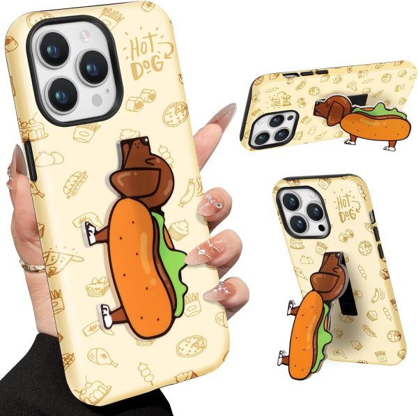 Loheckle for iPhone 12 Pro Phone Case for Women - Cute Funny Cartoon Designer for Girls Teens Bread Fashion Unique Phone Cover with Kickstand for iPhone 12 Pro Case - Image 13