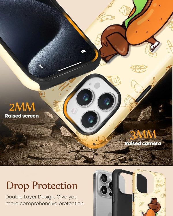 Loheckle for iPhone 11 Phone Case for Women - Cute Funny Cartoon Designer for Girls Teens Dachshund Dog Fashion Unique Phone Cover with Kickstand for iPhone 11 Case - Image 17