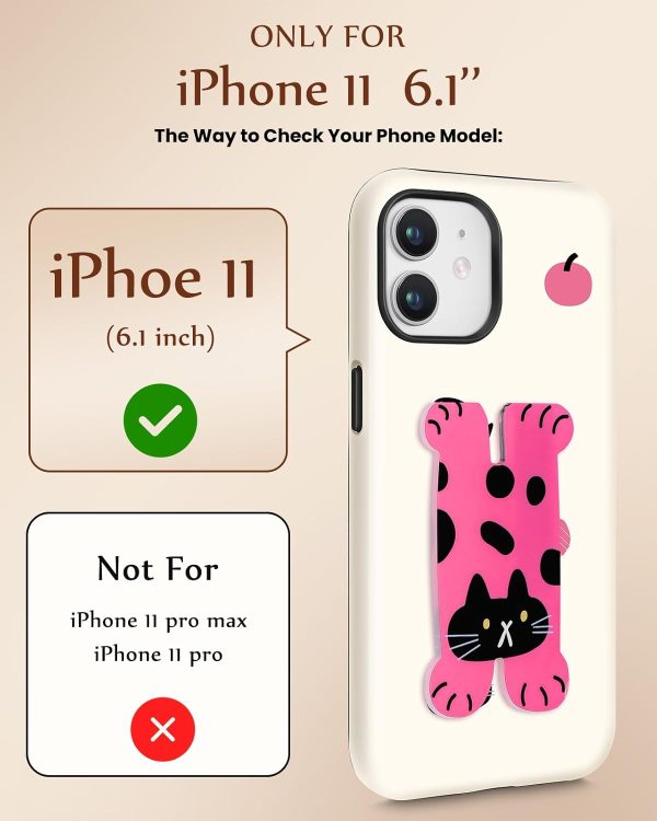 Loheckle for iPhone 11 Phone Case for Women - Cute Funny Cartoon Designer for Girls Teens Dachshund Dog Fashion Unique Phone Cover with Kickstand for iPhone 11 Case - Image 42