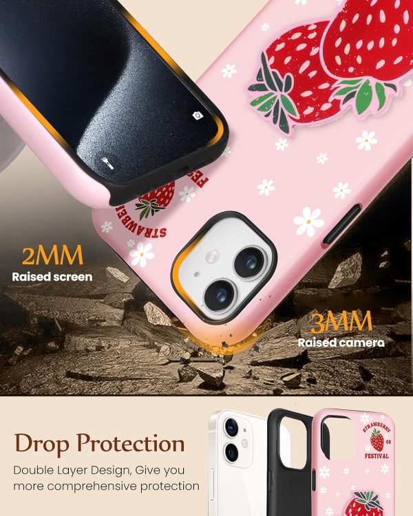 Loheckle for iPhone 12 Pro Phone Case for Women - Cute Funny Cartoon Designer for Girls Teens Bread Fashion Unique Phone Cover with Kickstand for iPhone 12 Pro Case - Image 148