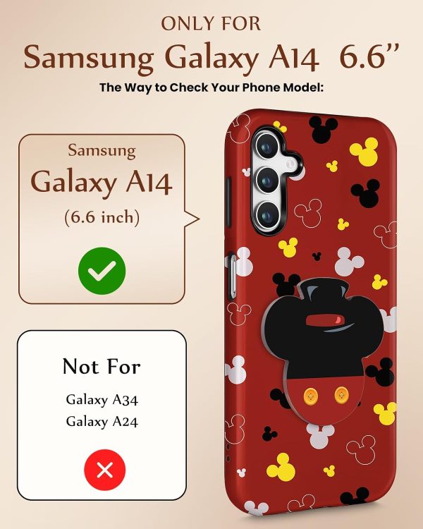 Loheckle for Samsung Galaxy A14 5G Case for Women - Cute Funny Cartoon Designer for Girls Teens Drink Fashion Unique Phone Cover with Kickstand for Samsung A14 5G Case Coffee - Image 20
