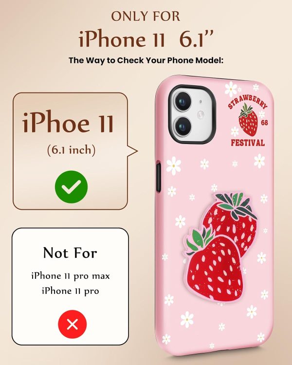 Loheckle for iPhone 11 Phone Case for Women - Cute Funny Cartoon Designer for Girls Teens Dachshund Dog Fashion Unique Phone Cover with Kickstand for iPhone 11 Case - Image 158
