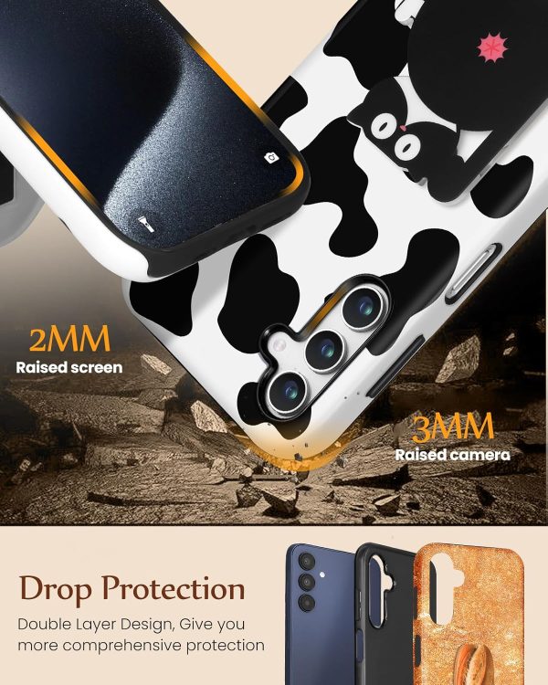 Loheckle for Samsung Galaxy A15 5G Case for Women - Cute Funny Cartoon Designer for Girls Teens Fashion Unique Phone Cover with Kickstand for Samsung A15 5G Case, Miqi - Image 11