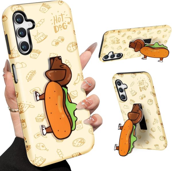 Loheckle for Samsung Galaxy A15 5G Case for Women - Cute Funny Cartoon Designer for Girls Teens Fashion Unique Phone Cover with Kickstand for Samsung A15 5G Case, Miqi - Image 21