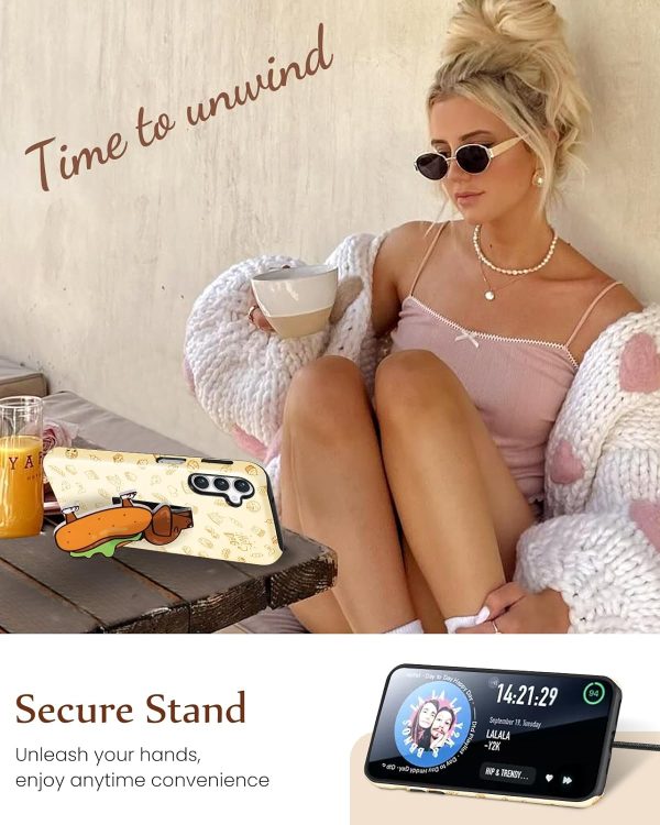 Loheckle for Samsung Galaxy A15 5G Case for Women - Cute Funny Cartoon Designer for Girls Teens Fashion Unique Phone Cover with Kickstand for Samsung A15 5G Case, Miqi - Image 24