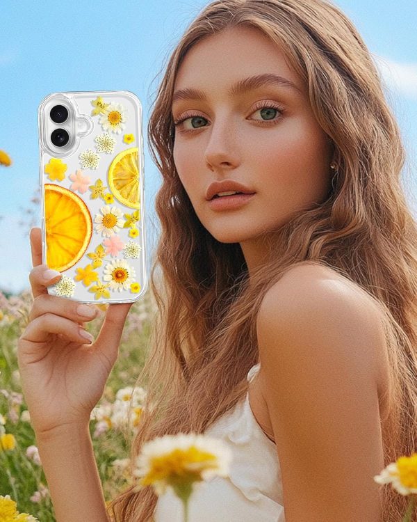 Loheckle for iPhone 16 Pro Max Case for Women - Girls Cute Glitter Dried Flower Floral Girly Aesthetic Kawaii Sparkle Sparkly Bling Unique Handmade Phone Cover for Apple 16 Promax 6.9", Simple - Image 25