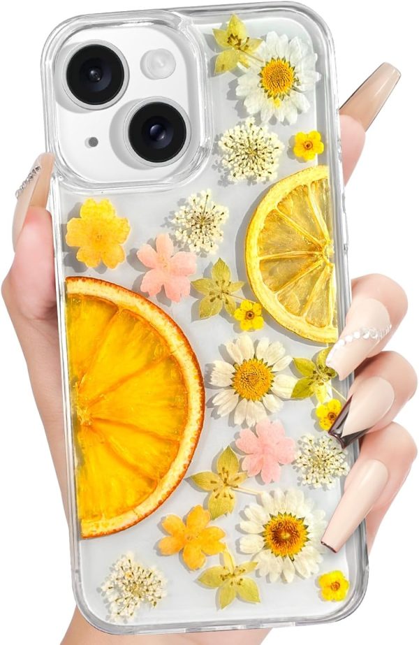 Loheckle for iPhone 16 Pro Max Case for Women - Girls Cute Glitter Dried Flower Floral Girly Aesthetic Kawaii Sparkle Sparkly Bling Unique Handmade Phone Cover for Apple 16 Promax 6.9", Simple - Image 127